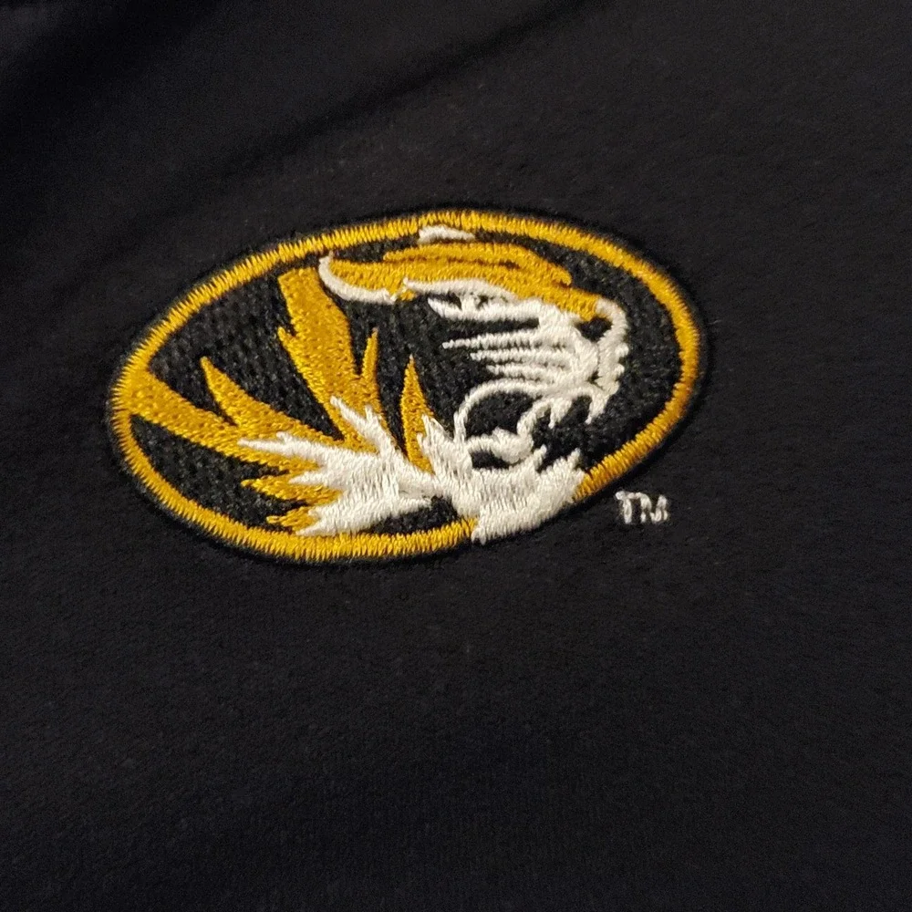 Nike Missouri Tigers Dri-FIT Quarter Zip Pullover Black Kids Size 7 Mizzou NCAA